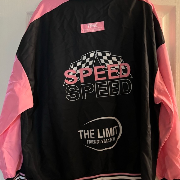 Black and Pink Racing Jacket - Picture 2 of 5